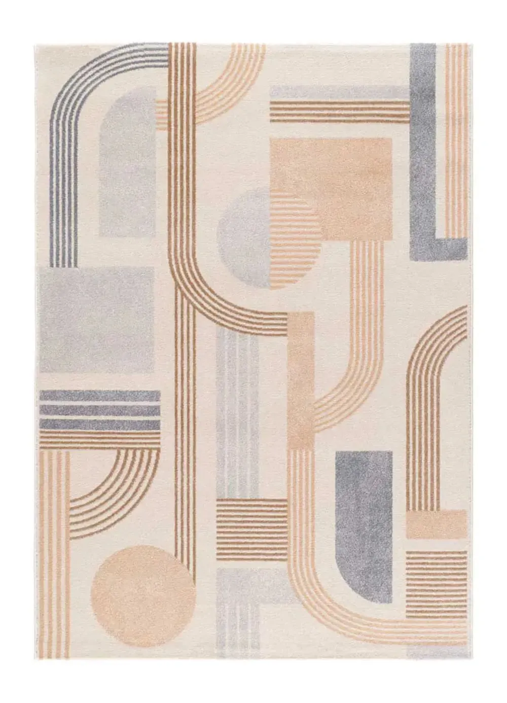 Tapis géométrique beige/multicolore 200x290 cm