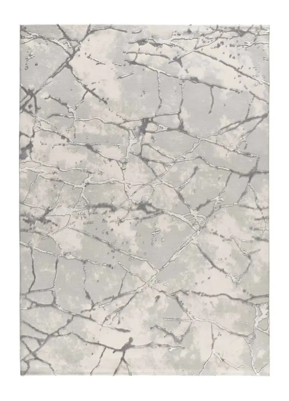 Tapis à relief effet marbre gris 154x230 cm