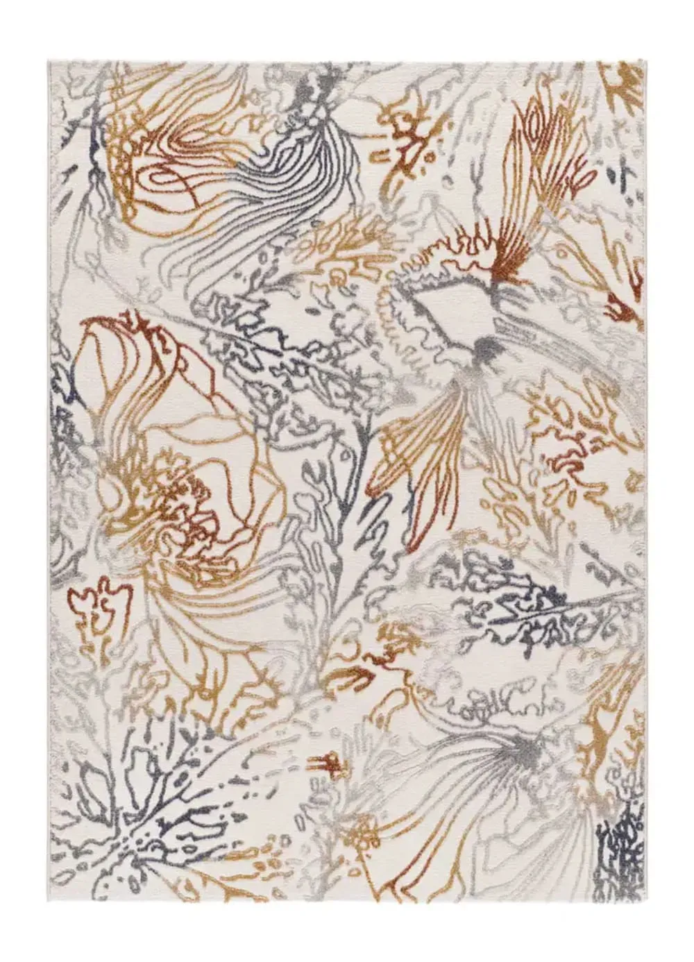 Tapis à relief abstrait multicolore 160x230 cm