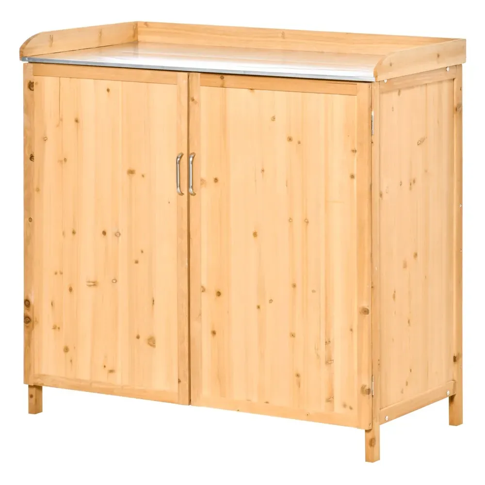 Armoire de jardin double porte bois de cèdre pré-huilé