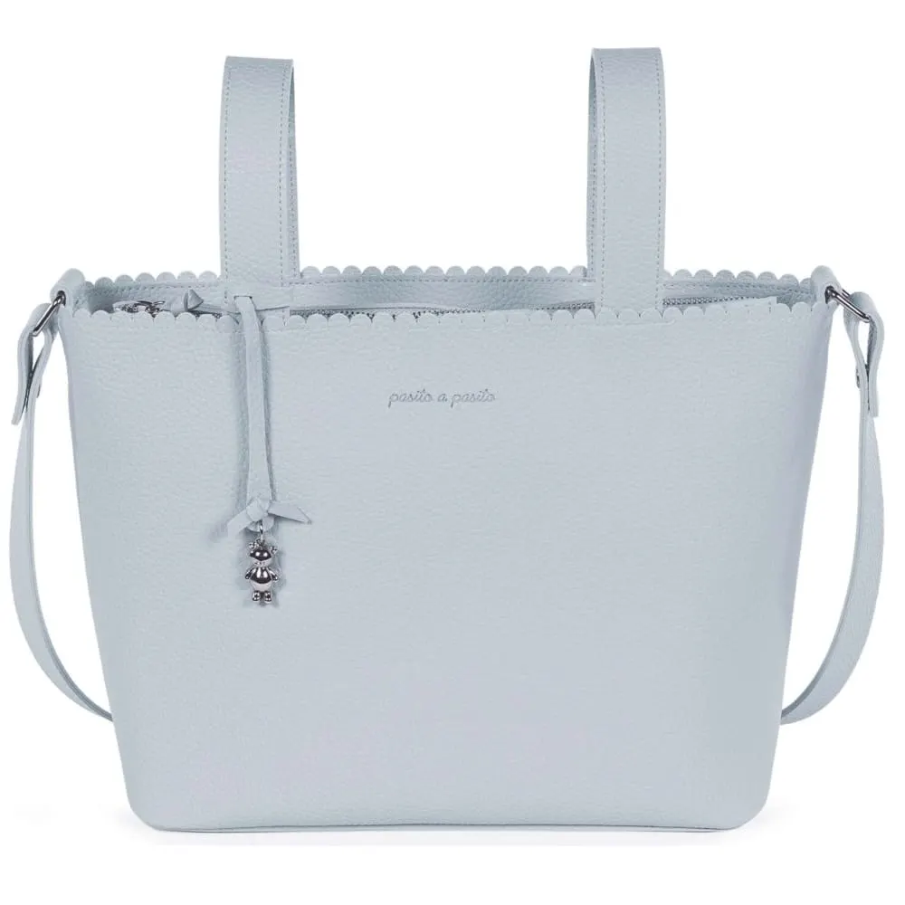 Sac à langer poussette bleu 34x34 cm