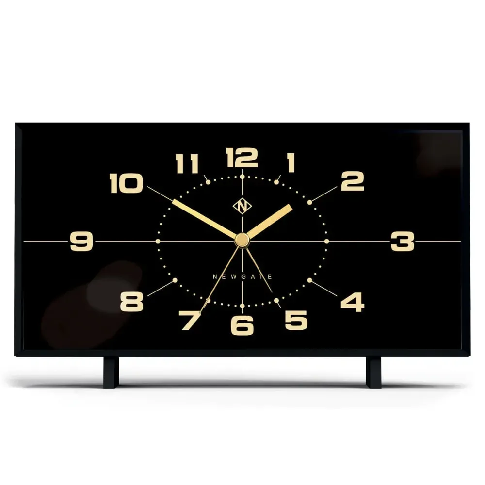 Réveil en acrylique avec cadran noir