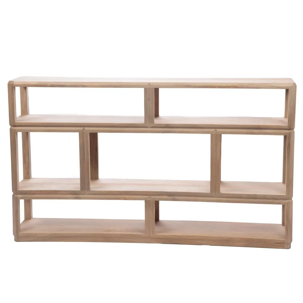 Console casiers en manguier l160 cm  marron en bois de manguier