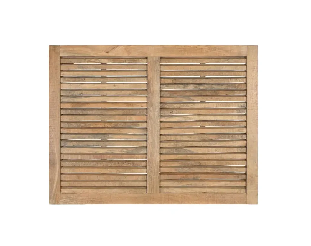 Tête de lit en manguier avec lattes horizontales largeur 104 cm