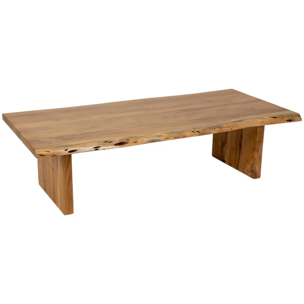 Table basse en bois marron 150x70x40 cm (hauteur)