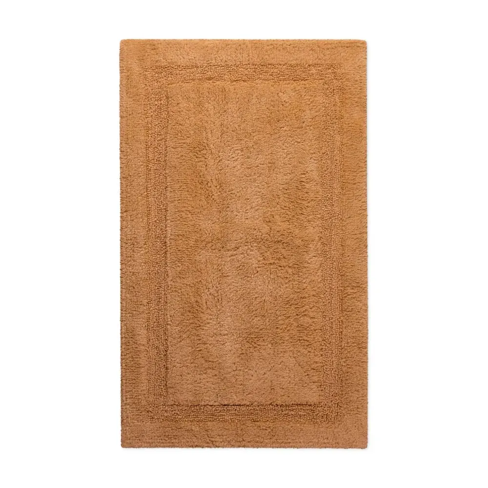 Tapis de bain terracotta en coton 70x120