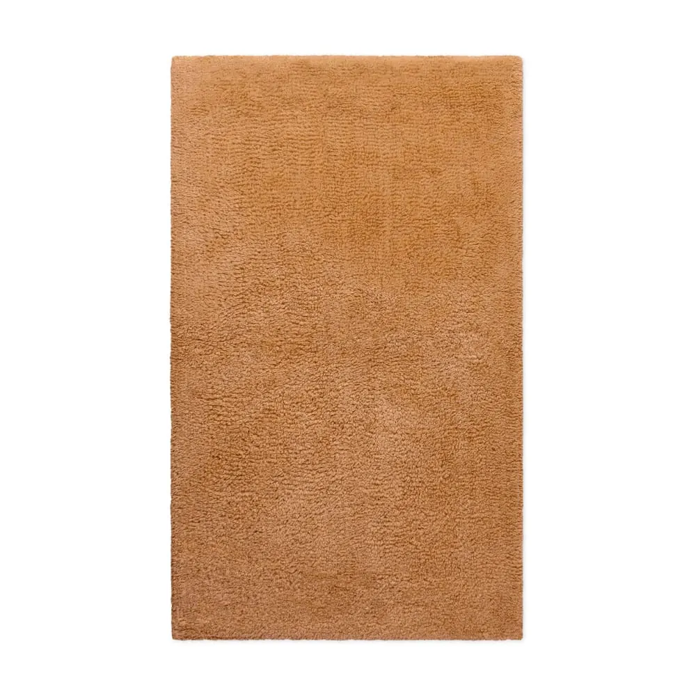 Tapis de bain terracotta en coton 55x65