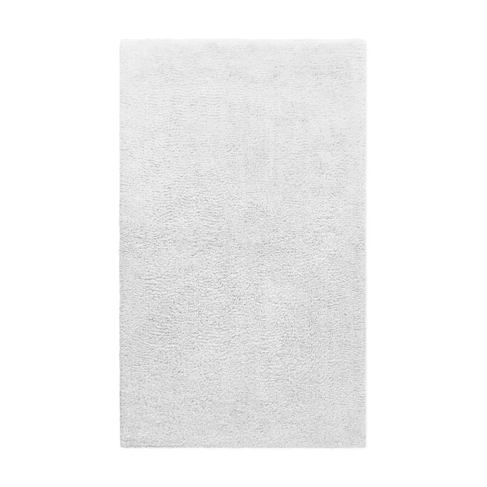 Tapis de bain blanc en coton 70x120