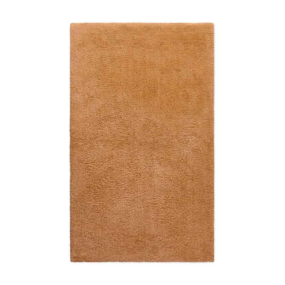 Tapis de bain terracotta en coton 70x120