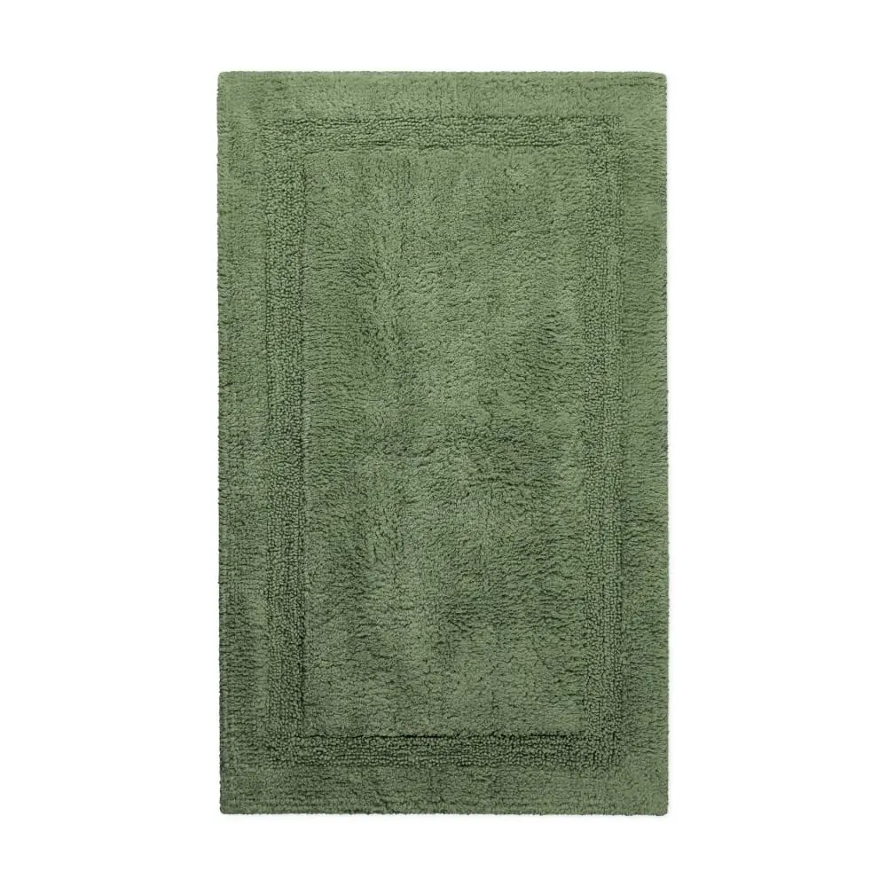 Tapis de bain vert en coton 70x120
