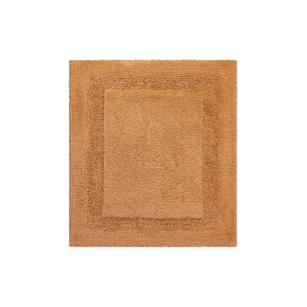 Tapis de bain terracotta en coton 55x65