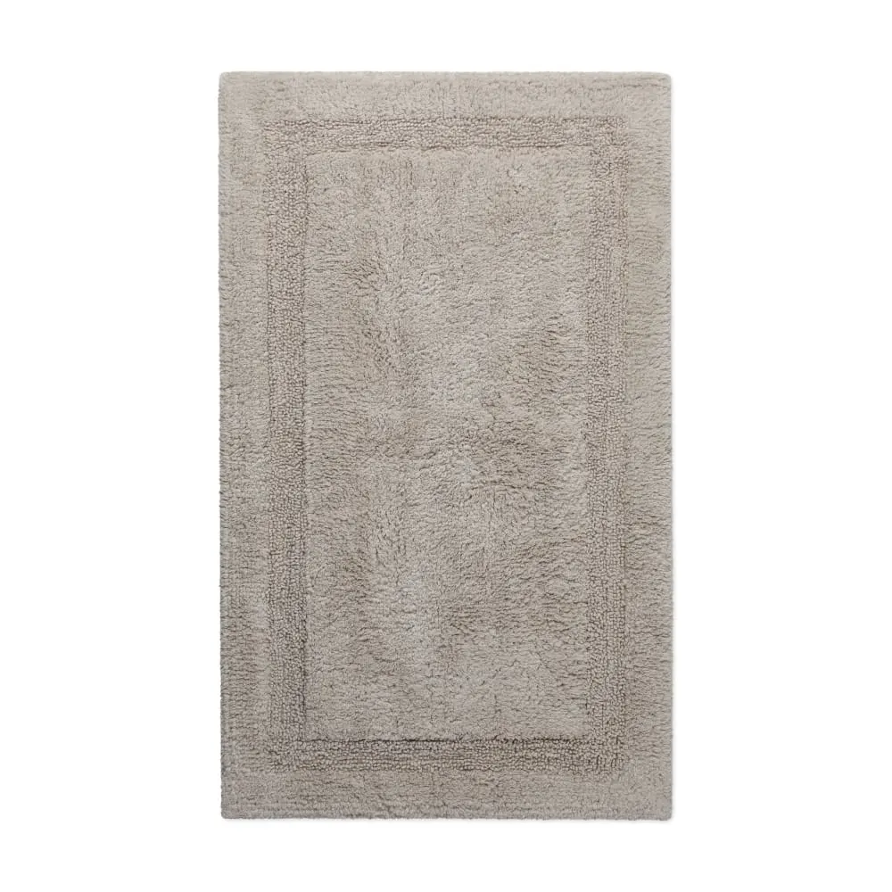 Tapis de bain greige en coton 70x120