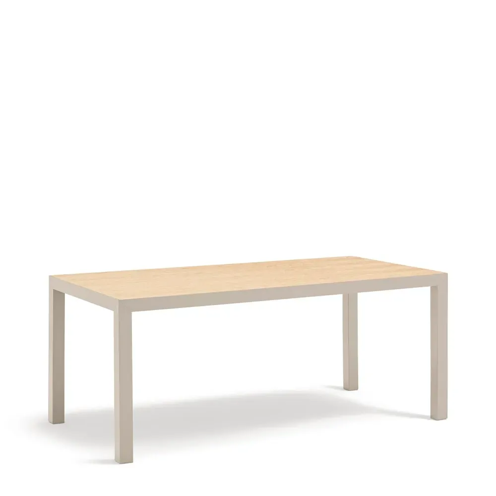Table rectangulaire à pieds en métal 180 x 75 cm