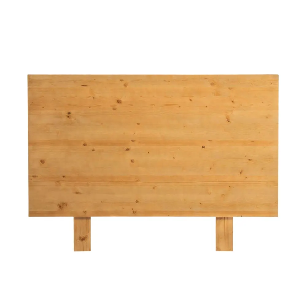 Tête de lit en bois massif de sapin marron clair 140 cm