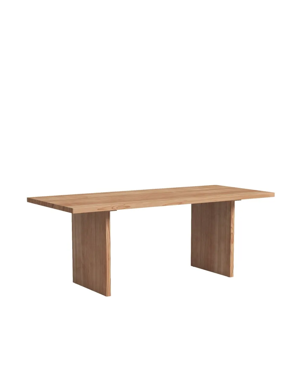 Table à manger en pin massif marron