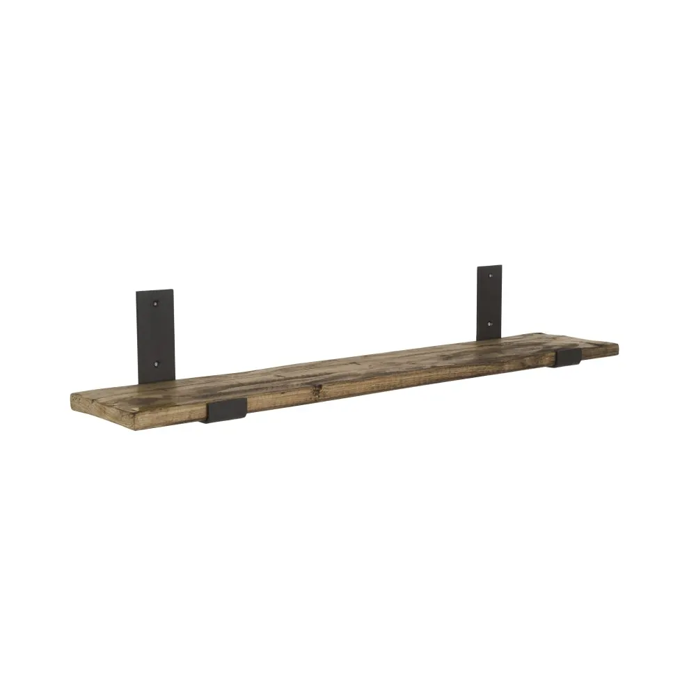 Étagère murale en bois recyclé 80x20 cm