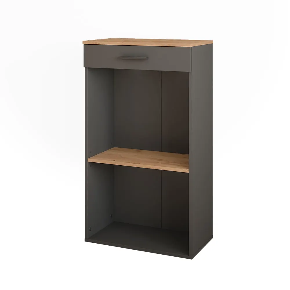 Casier à vin  chêne doré/anthracite 60x106cm
