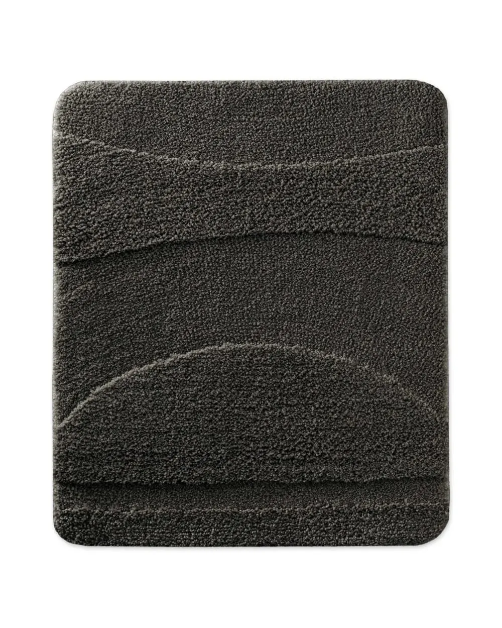 Tapis de bain à relief anthracite 55x65