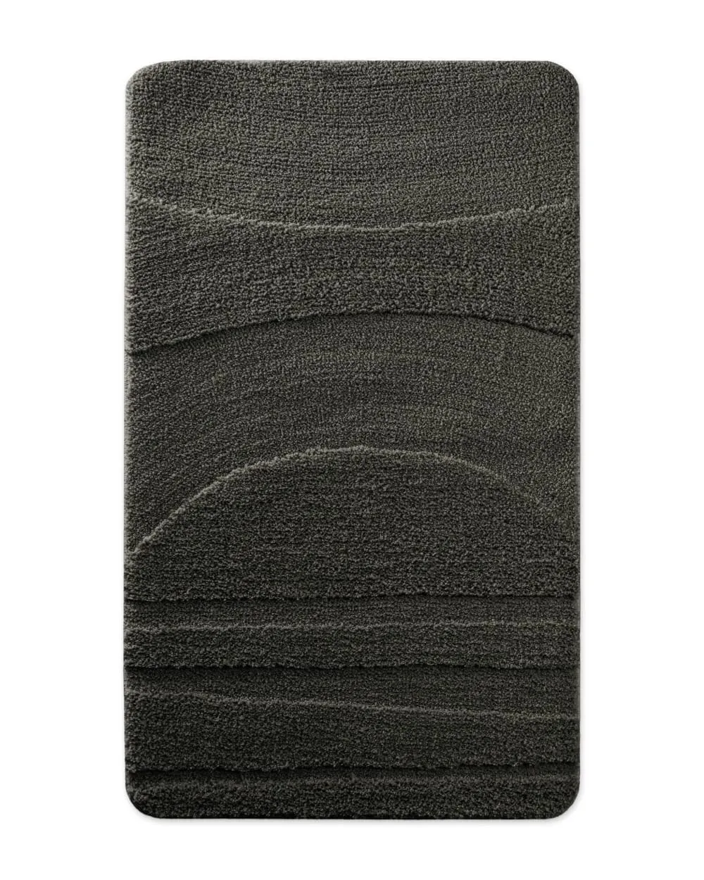 Tapis de bain à relief anthracite 70x120