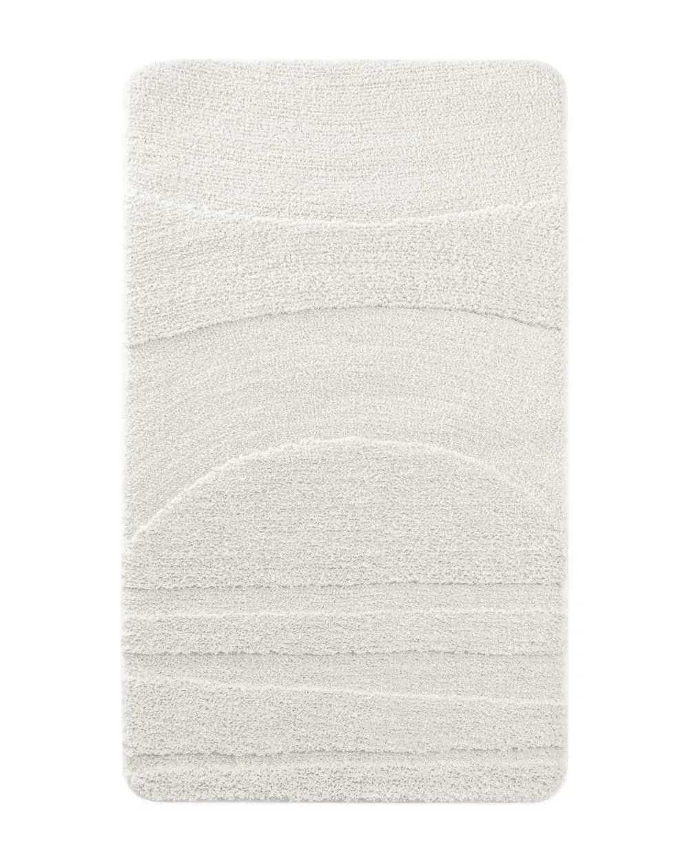 Tapis de bain à relief blanc 60x100