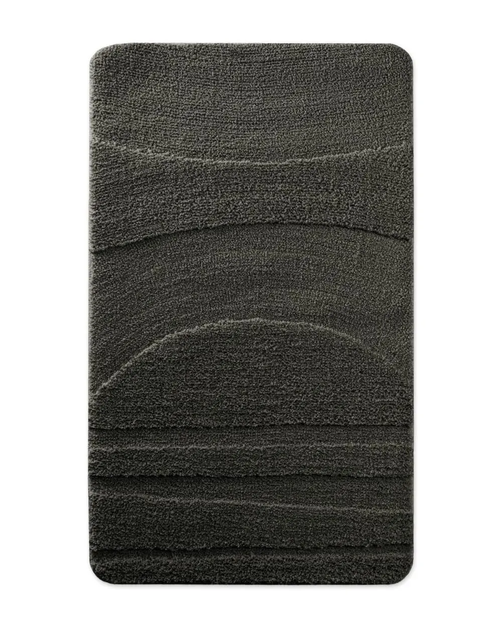 Tapis de bain à relief anthracite 80x150