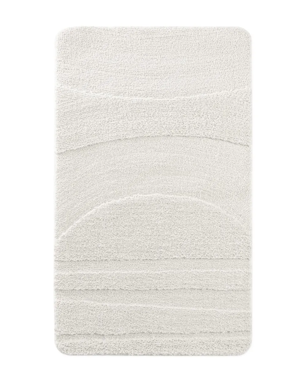 Tapis de bain à relief blanc 80x150