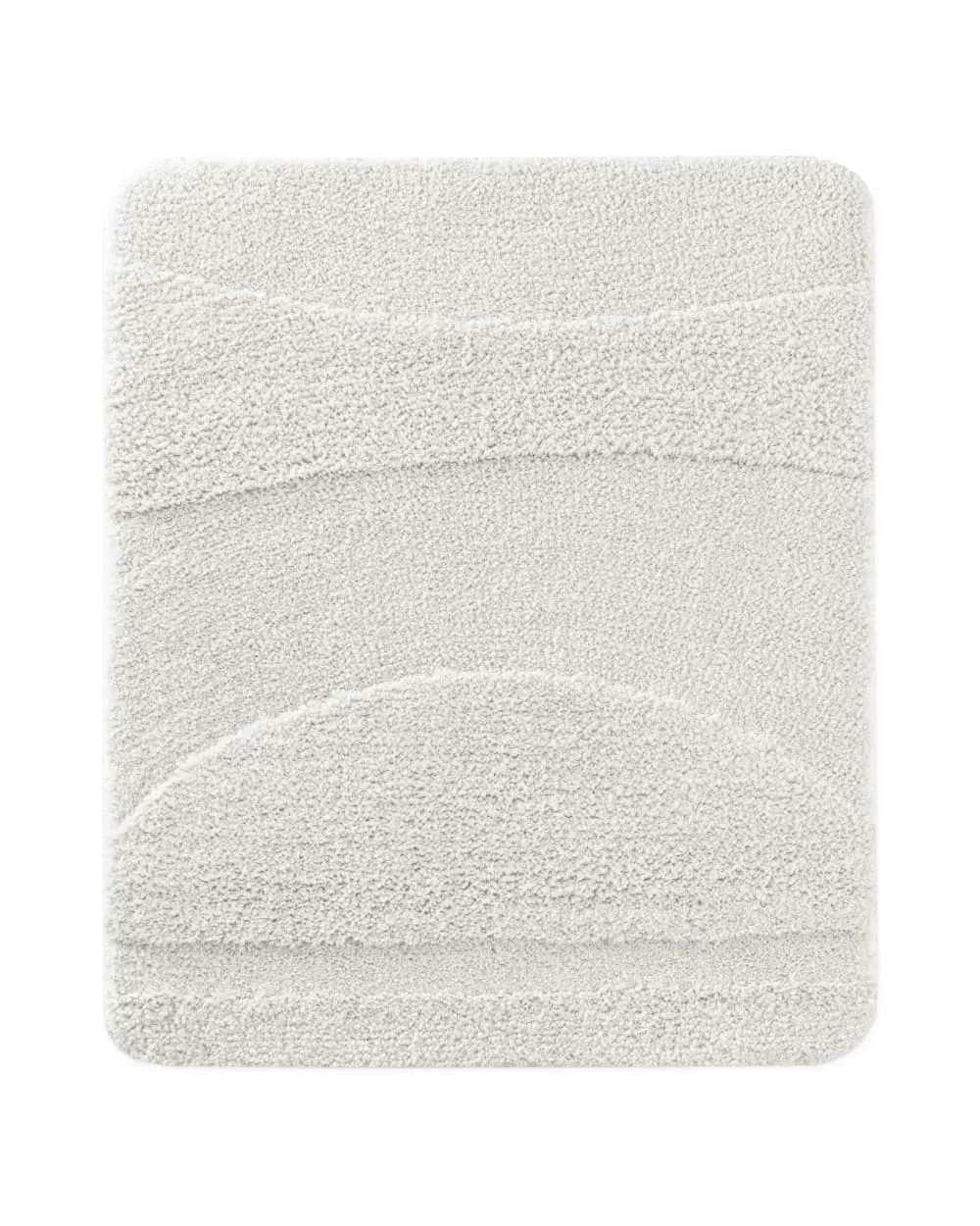 Tapis de bain à relief blanc 55x65