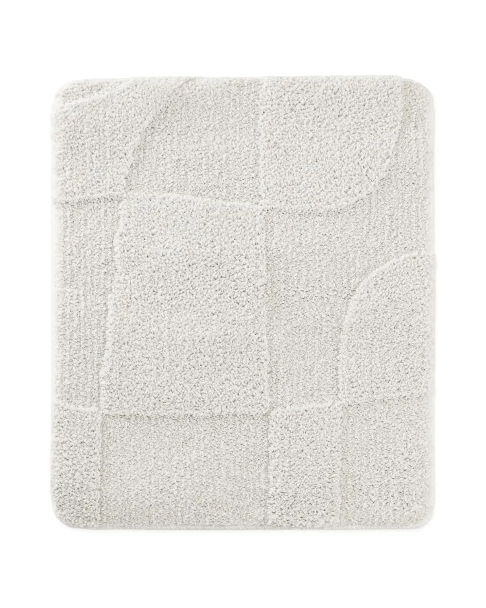 Tapis de bain à relief blanc 55x65