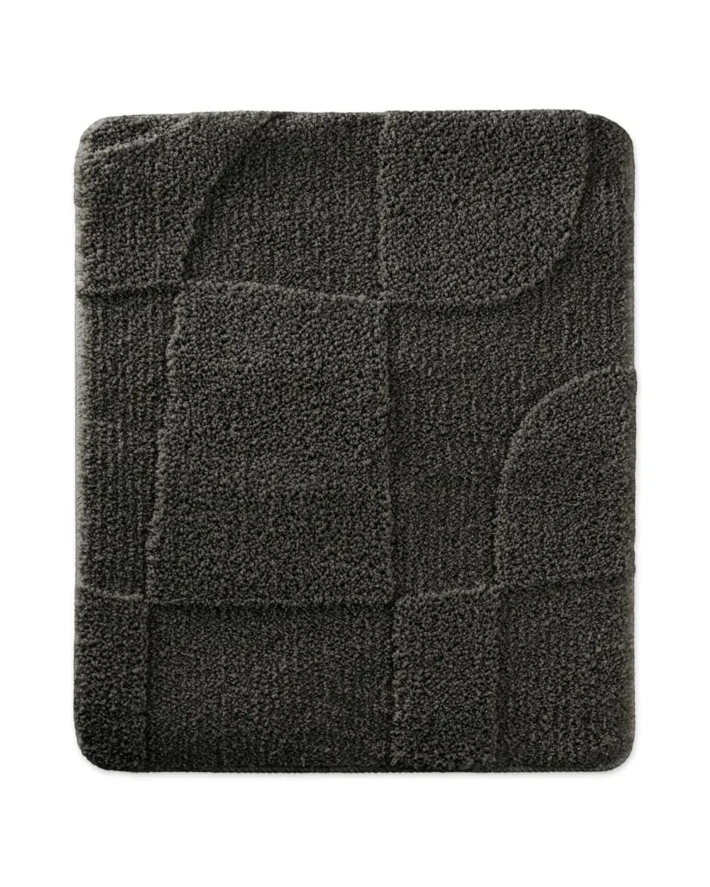 Tapis de bain à relief anthracite 55x65