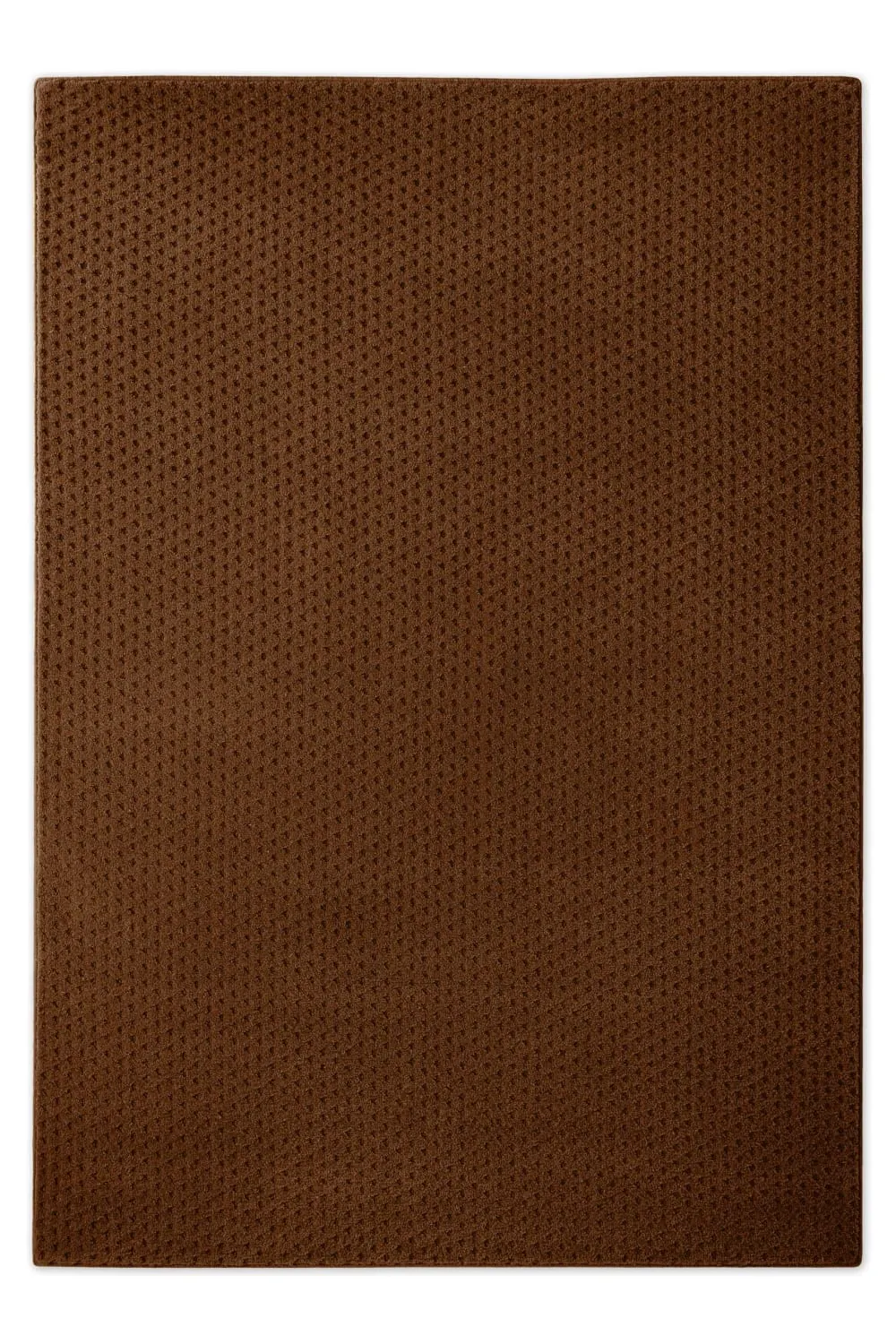 Tapis en laine avec relief marron 140x200