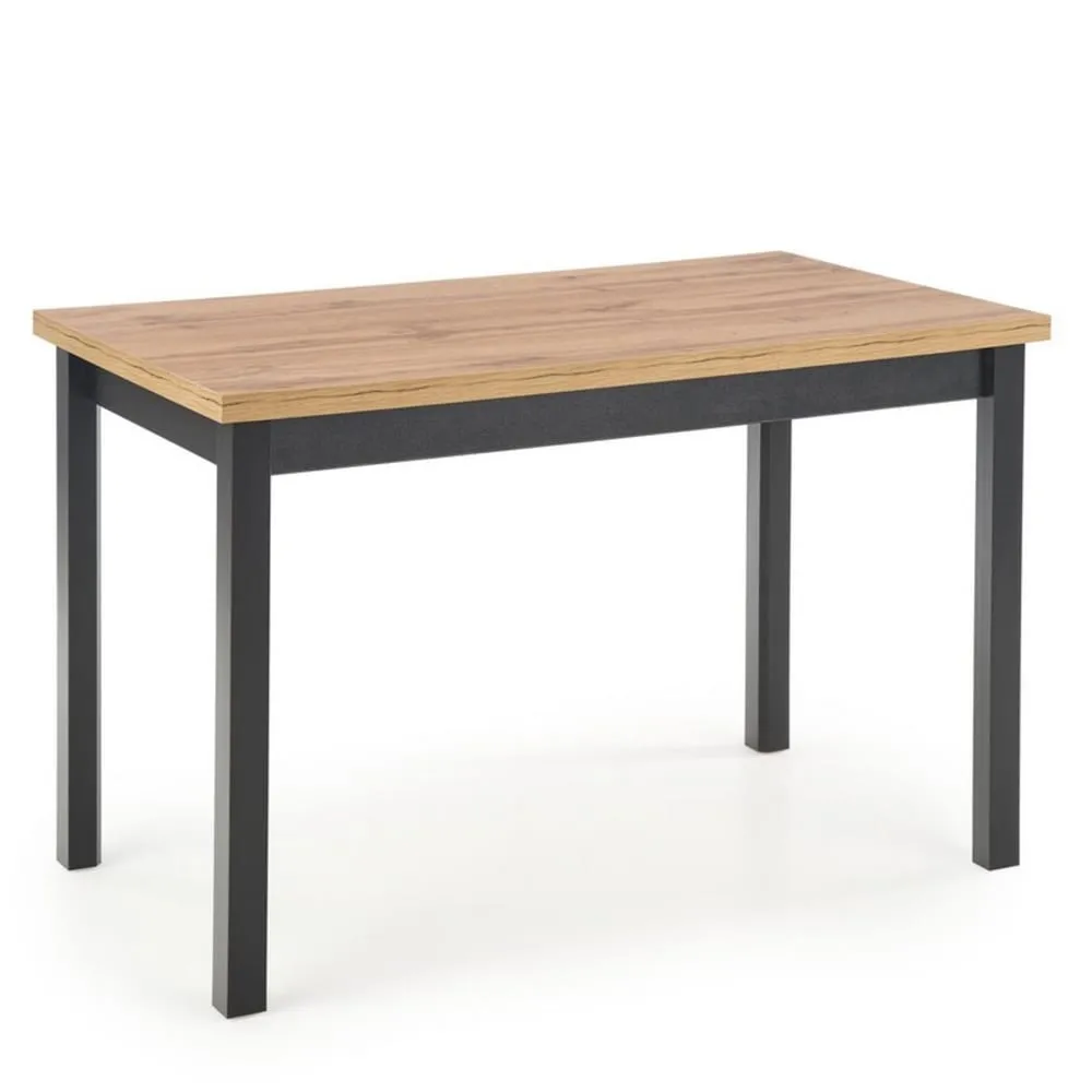 Table à manger rectangulaire de style industriel 120x68cm