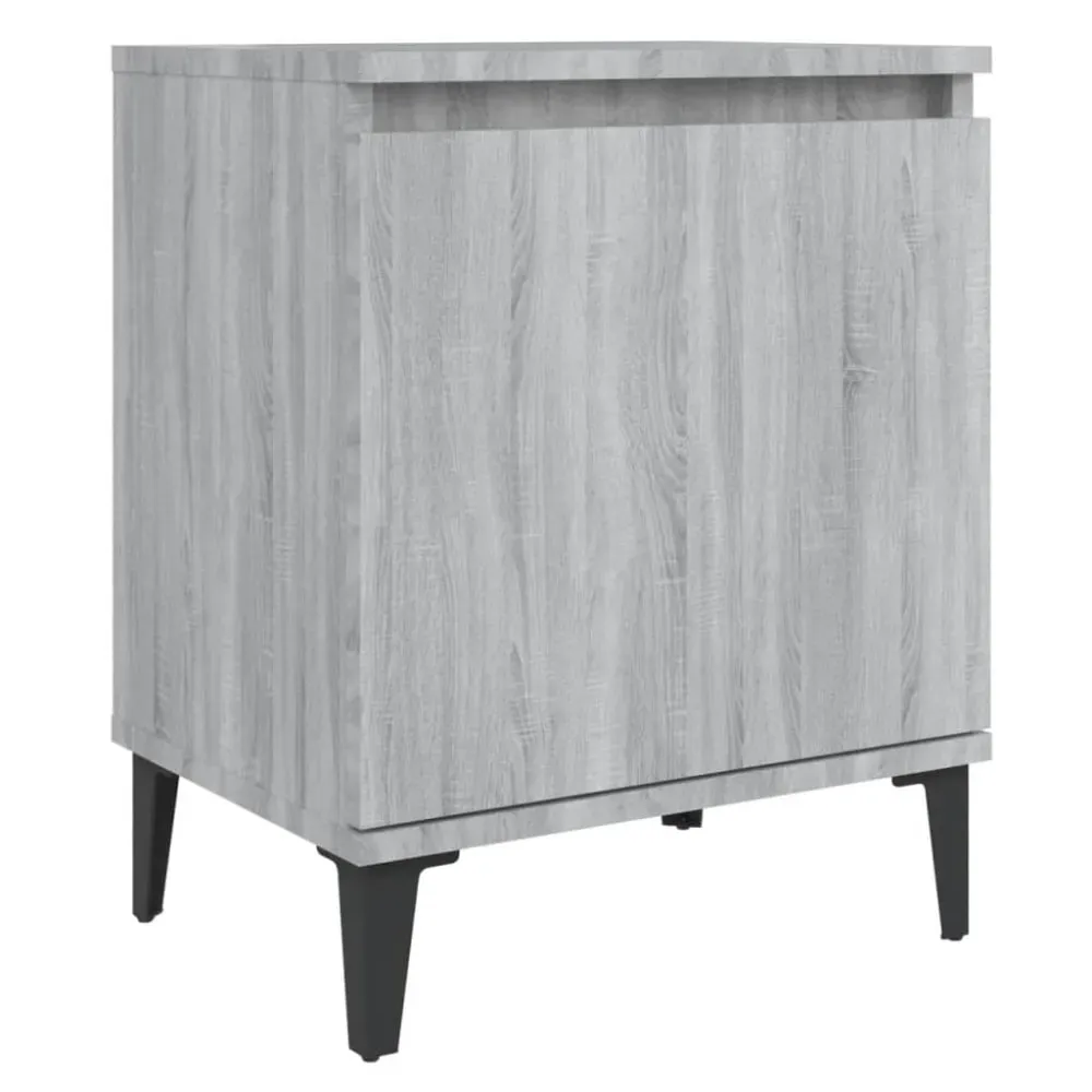 Tables de chevet en bois gris  40 x 30 x 50 cm