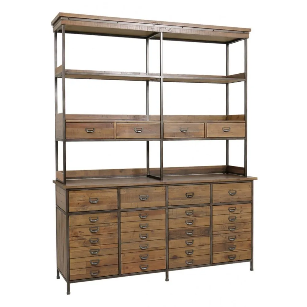 Buffet complet en bois marron