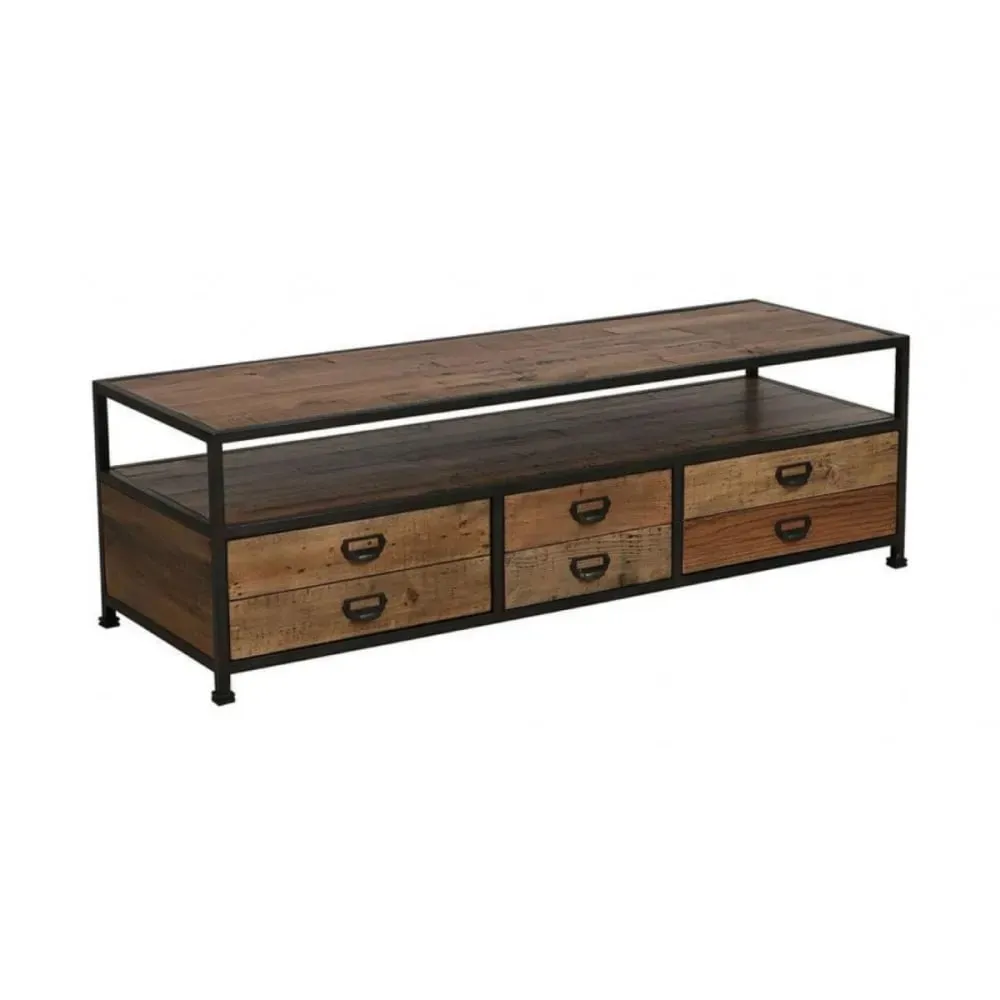 Meuble tv en bois marron
