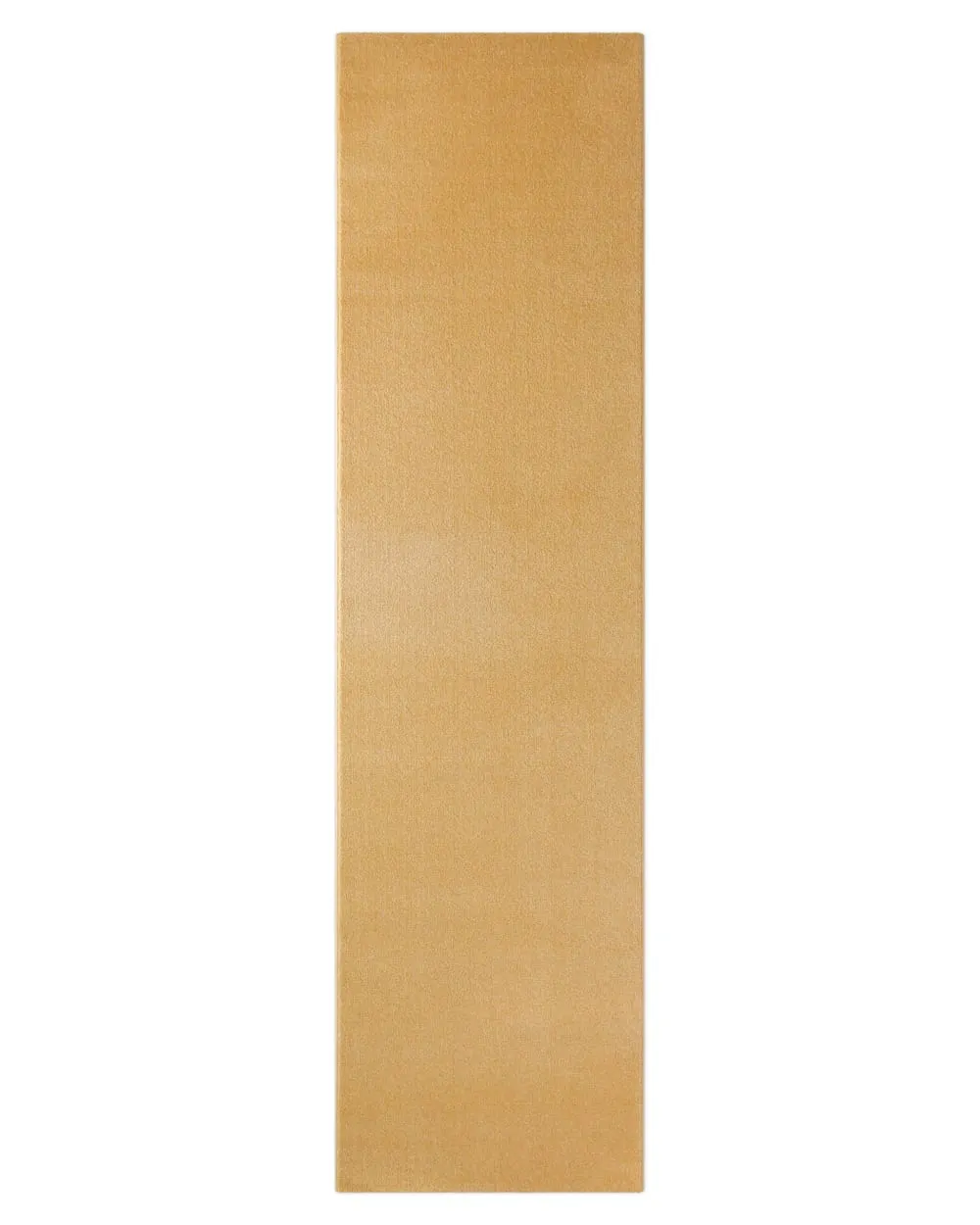 Tapis de couloir tissé velours ras ocre 80x230