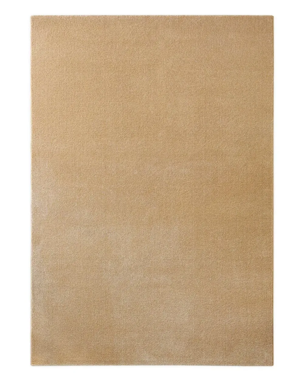Tapis tissé velours ras beige sable 140x200