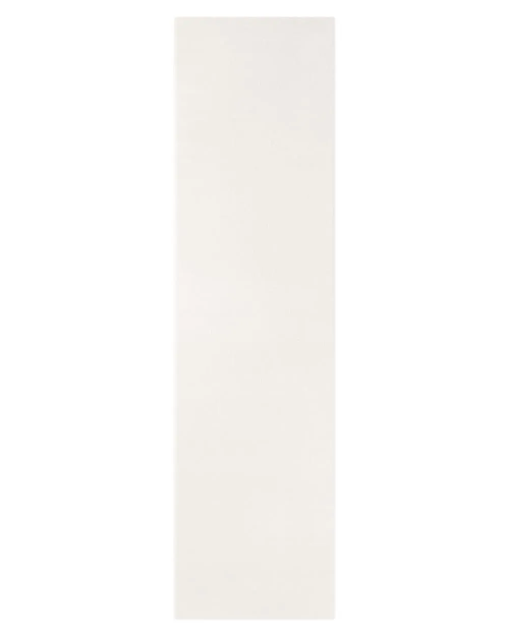 Tapis de couloir tissé velours ras crème 80x300