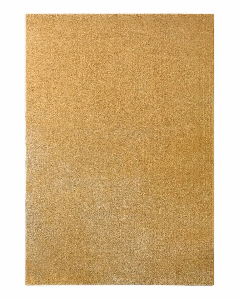 Tapis tissé velours ras ocre 140x200