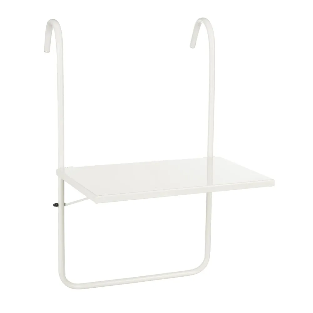 Table d'appoint extérieure Blanc Fer H57.5xl38xL38cm