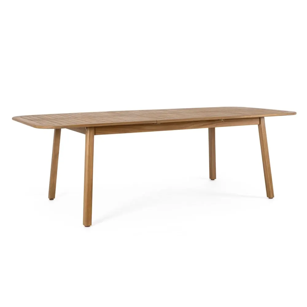 Table à rallonges en bois d'acacia de qualité