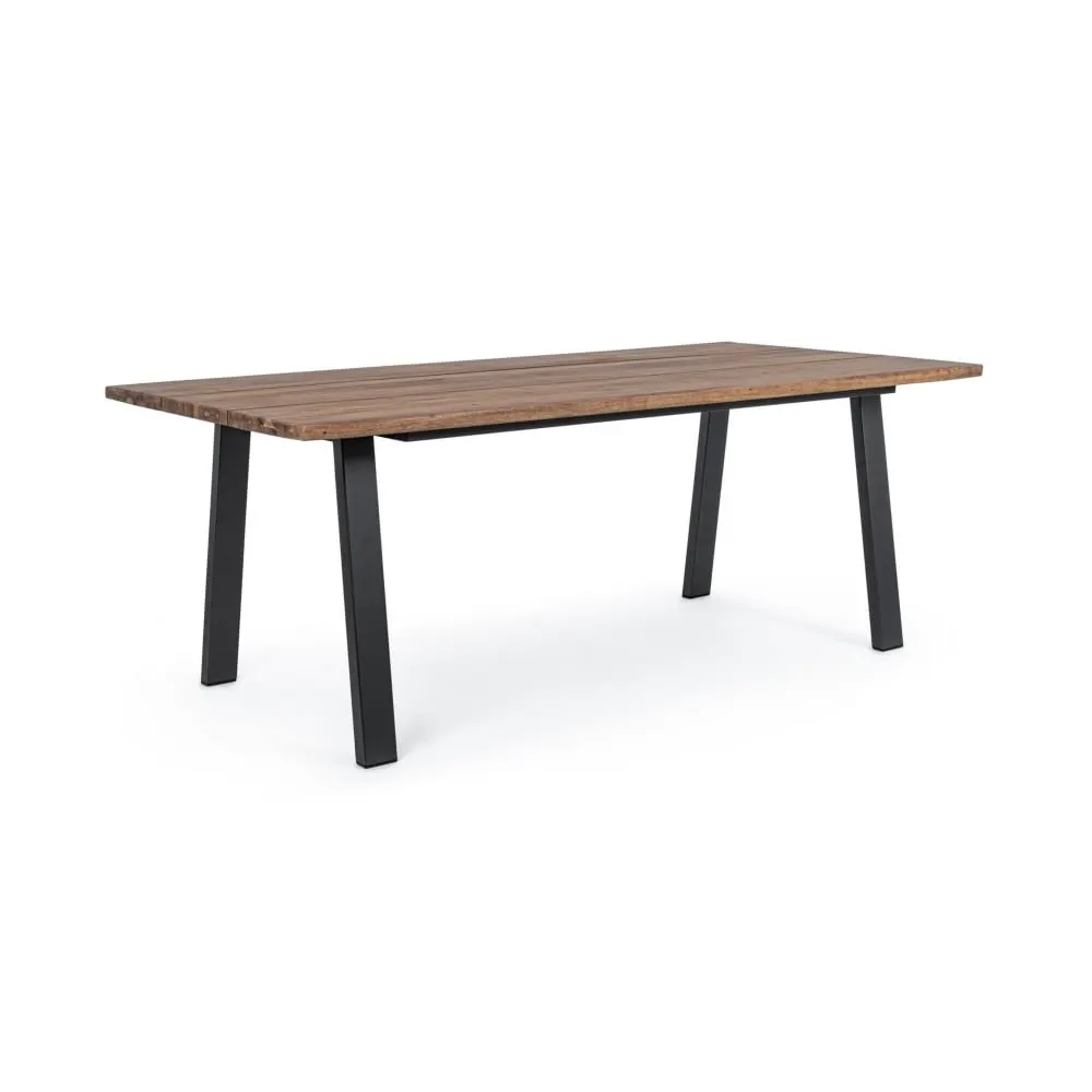 Table rectangulaire avec plateau en acacia naturel