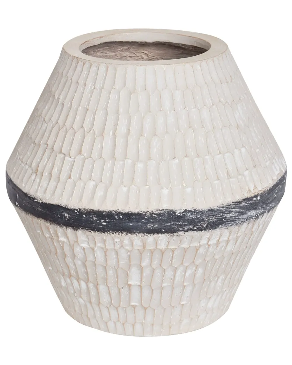 Vase à fleurs 30 cm céramique beige