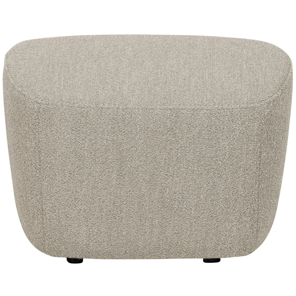 Tabouret en bouclé beige