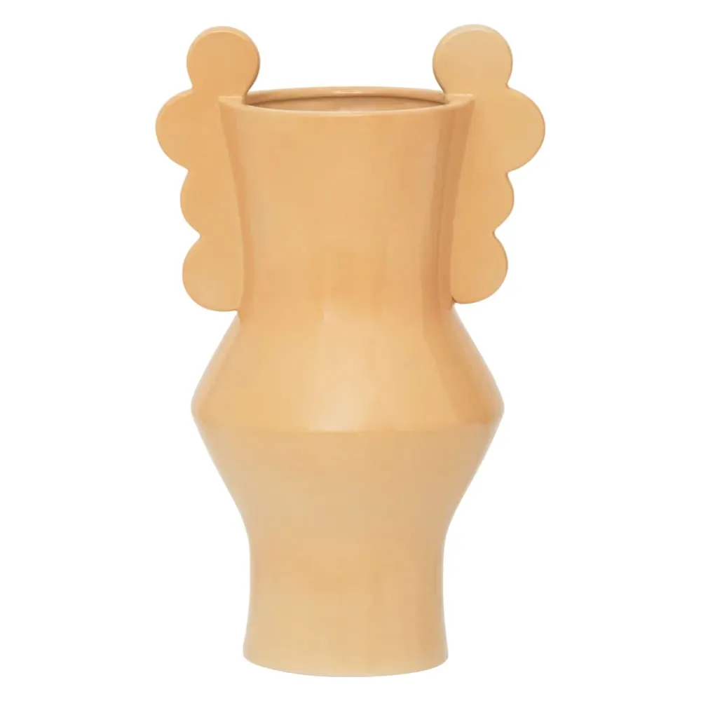 Vase en céramique orange 19 * 15.4 * 31.5 cm