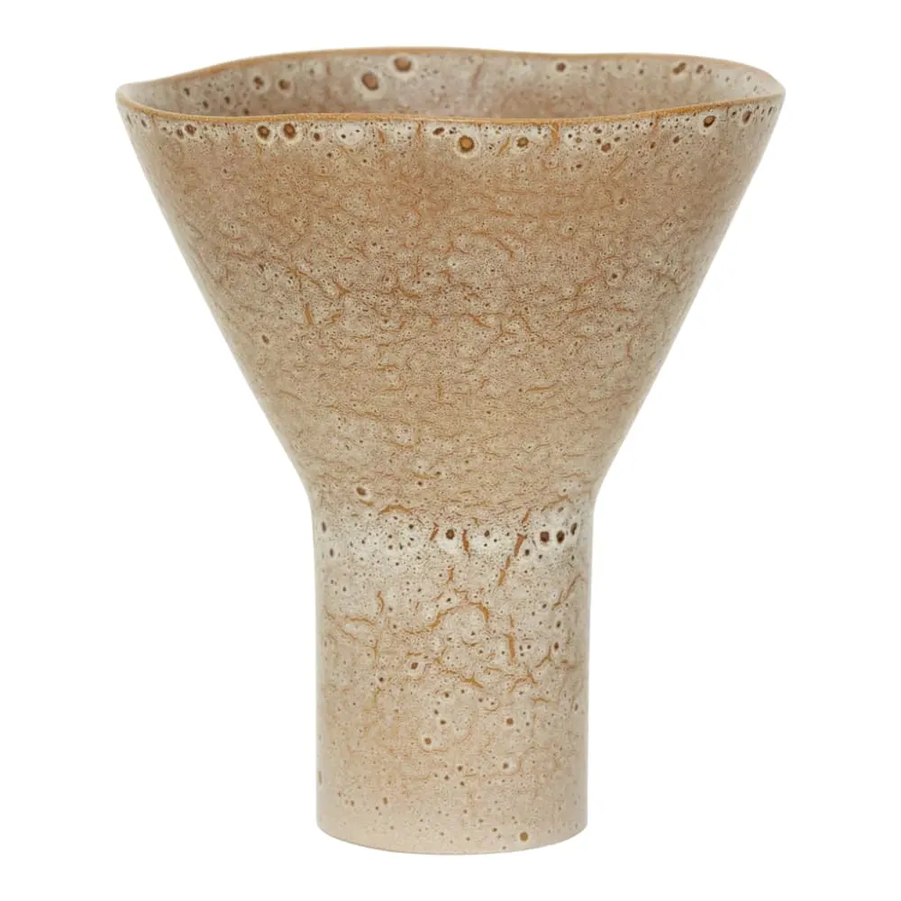 Vase en céramique beige ø 25 * 28.5  cm