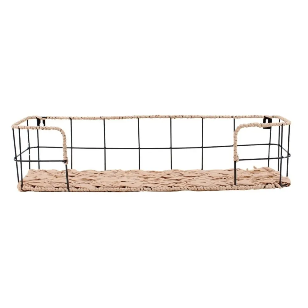 Etagère murale en corde et fer 55cm