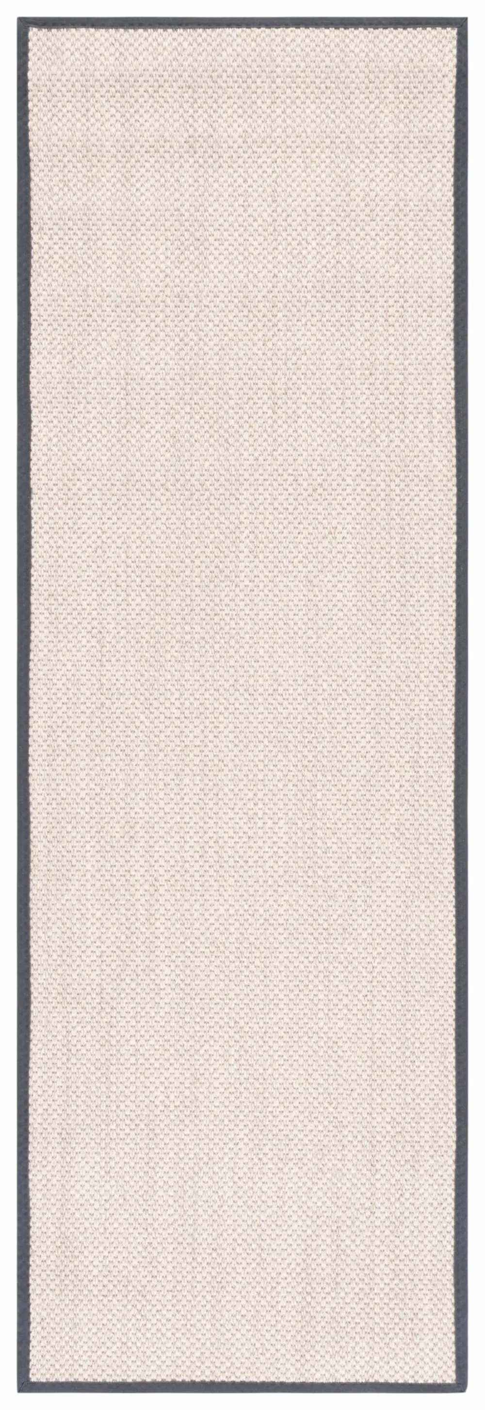 Tapis sisal marbre/gris foncé 76 x 244 cm