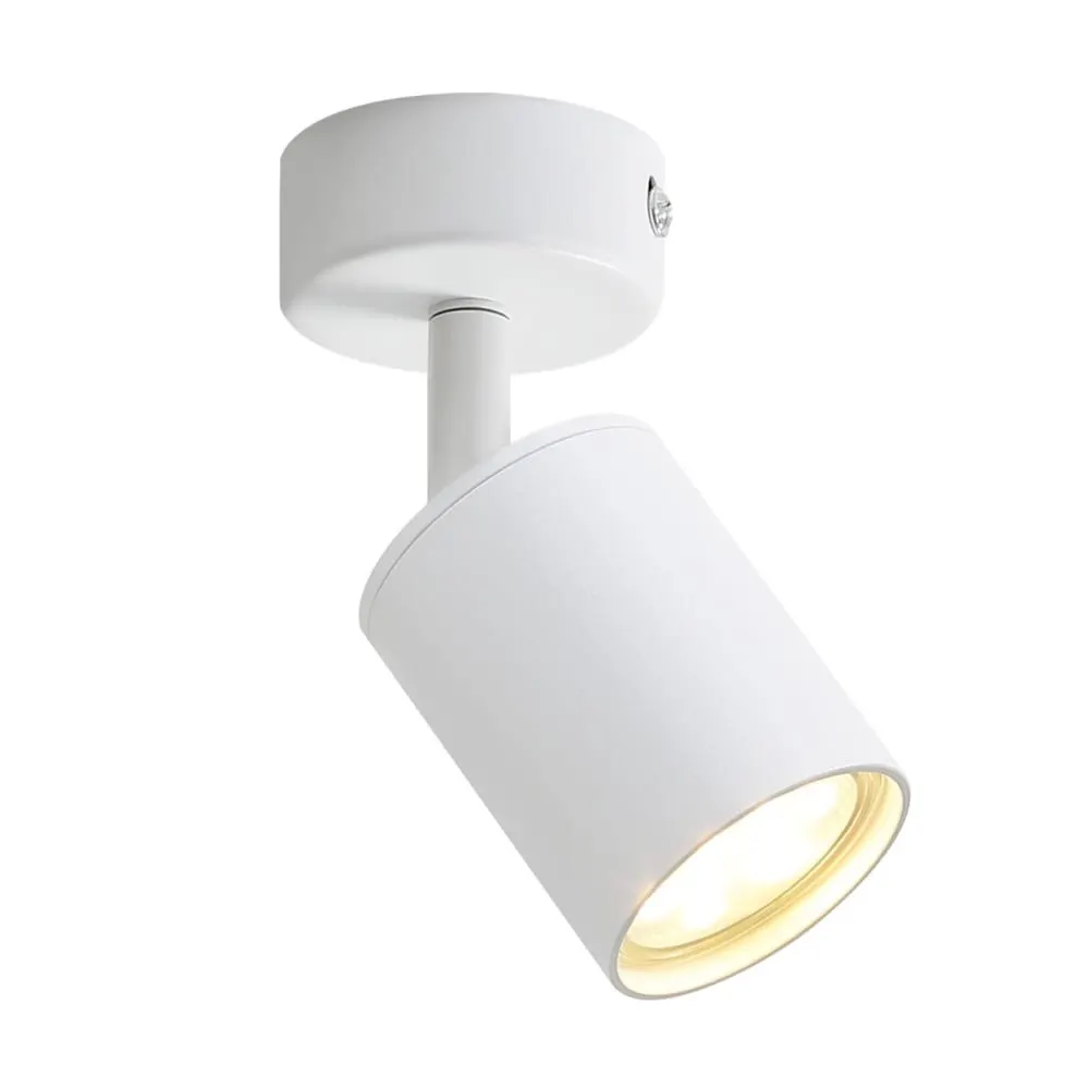Spot de plafond en fer blanc 6x6x14cm gu10
