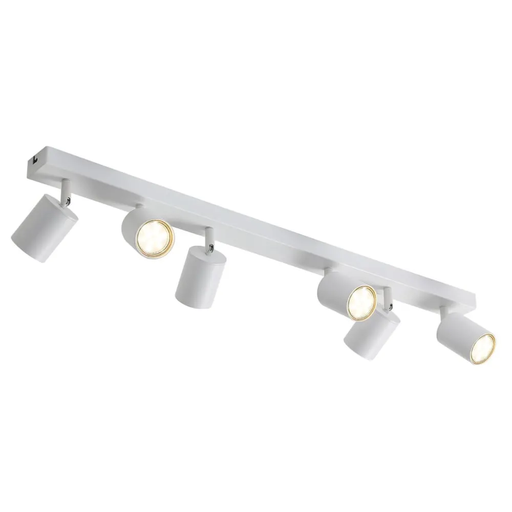 Spot de plafond en fer blanc 76.5x5.5x13.7cm gu10