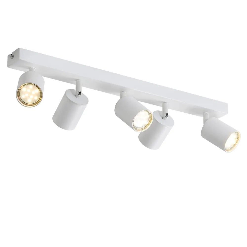 Spot de plafond en fer blanc 55x5.5x13.7cm gu10